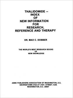book cover: Thalidomide - index of new information for research, reference and therapy